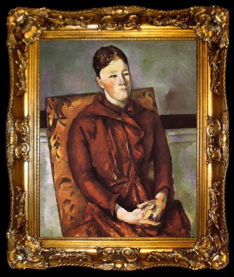 framed  Paul Cezanne Mrs Cezanne, ta009-2